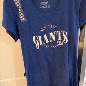 Women's Blue New York Giants Short Sleeve Tee